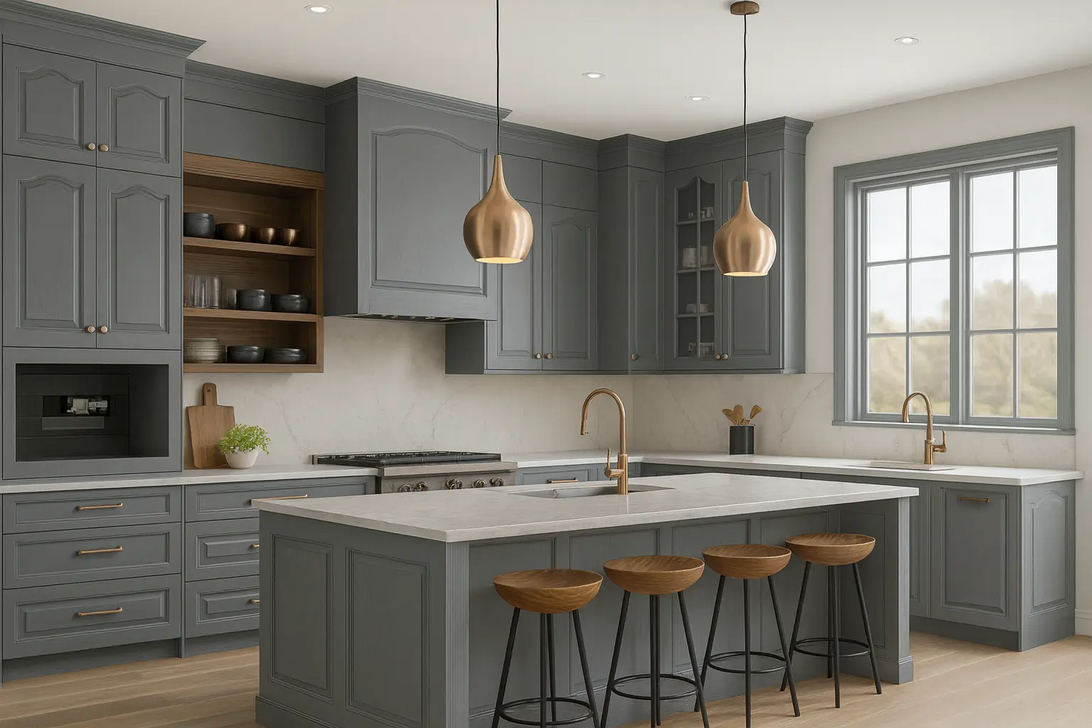 Cocina Gris Ceniza